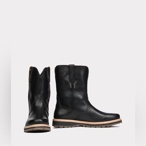 Lucchese Ranger II Pull-On Boots Black Leather Men’s 11.5 M EUC